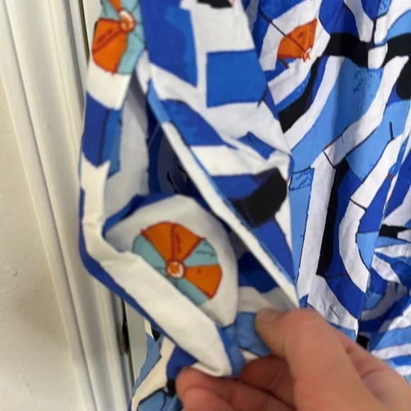 Anthropologie Somerset Hawaiian blue tiered maxi dress - Picture 10 of 12